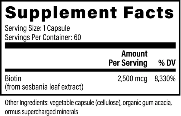 Plant-Based Biotin