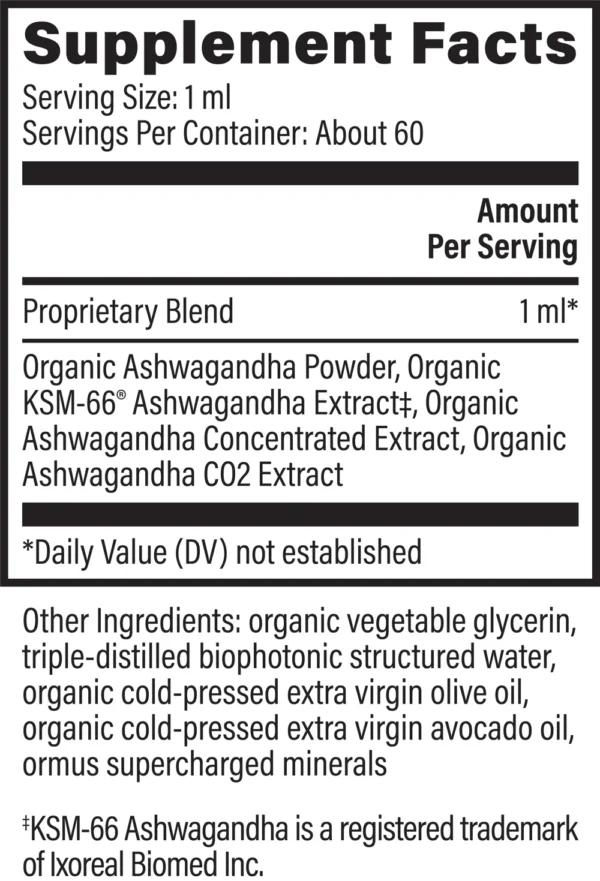 Organic Ashwagandha Liquid Extract