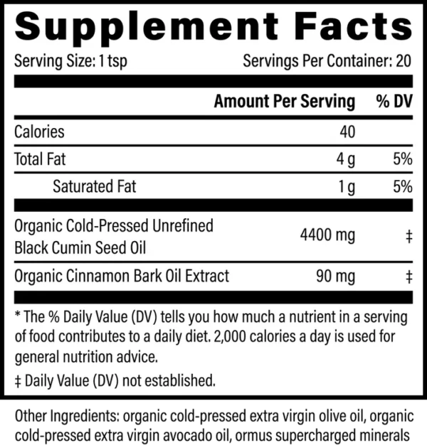 Organic Black Seed Oil